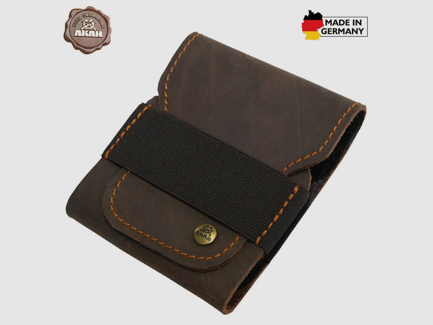 AKAH Patronenetui für Modul Leder 5x Kugel