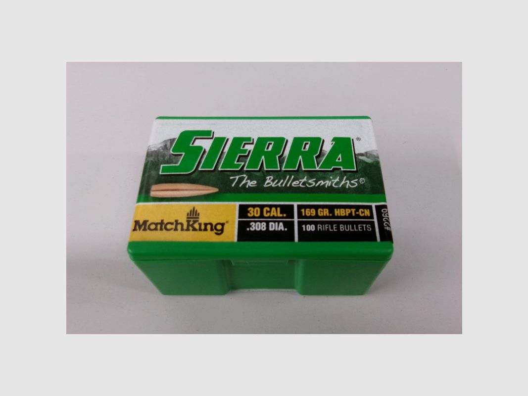 SIERRA GESCHOSSE C30 GR 169 HPBT-CN