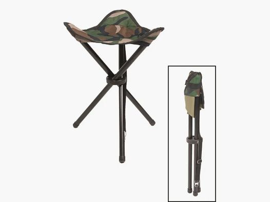 Dreibein / Klapphocker / Faltsitz - US Woodland