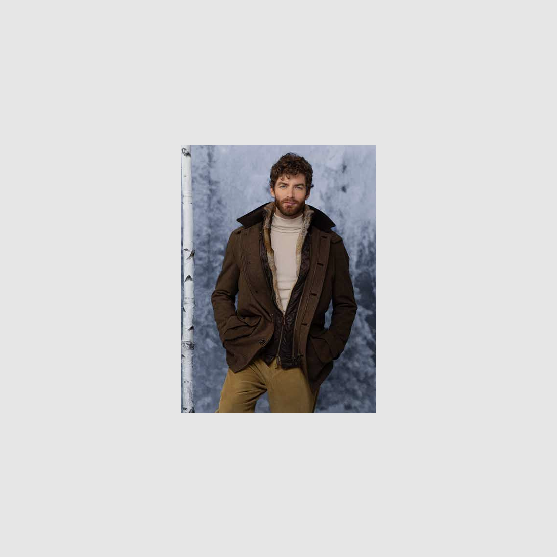Habsburg Loden Jacket Antonius with Hamster Fur in Brown