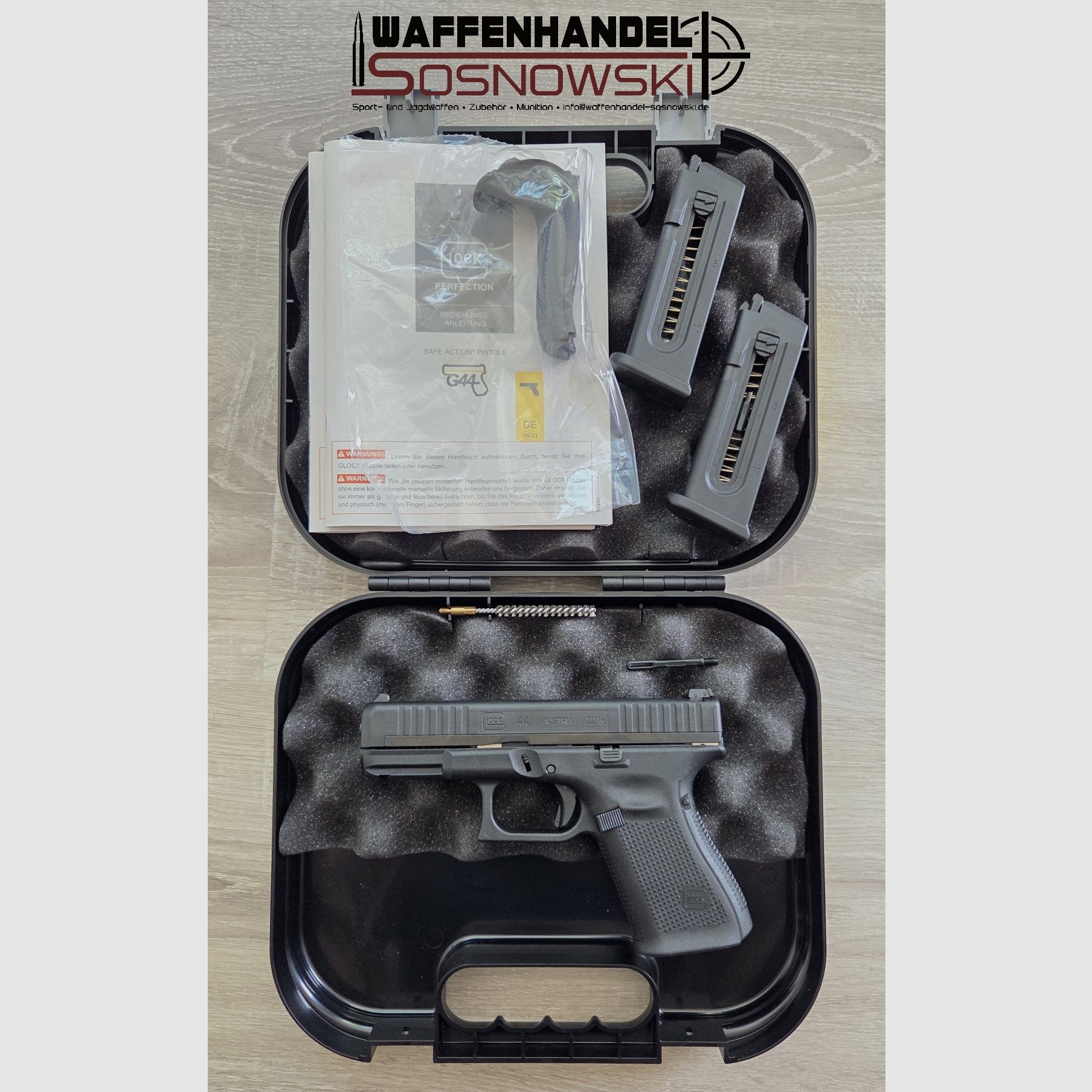 Pistola Glock 44 .22 lfb.