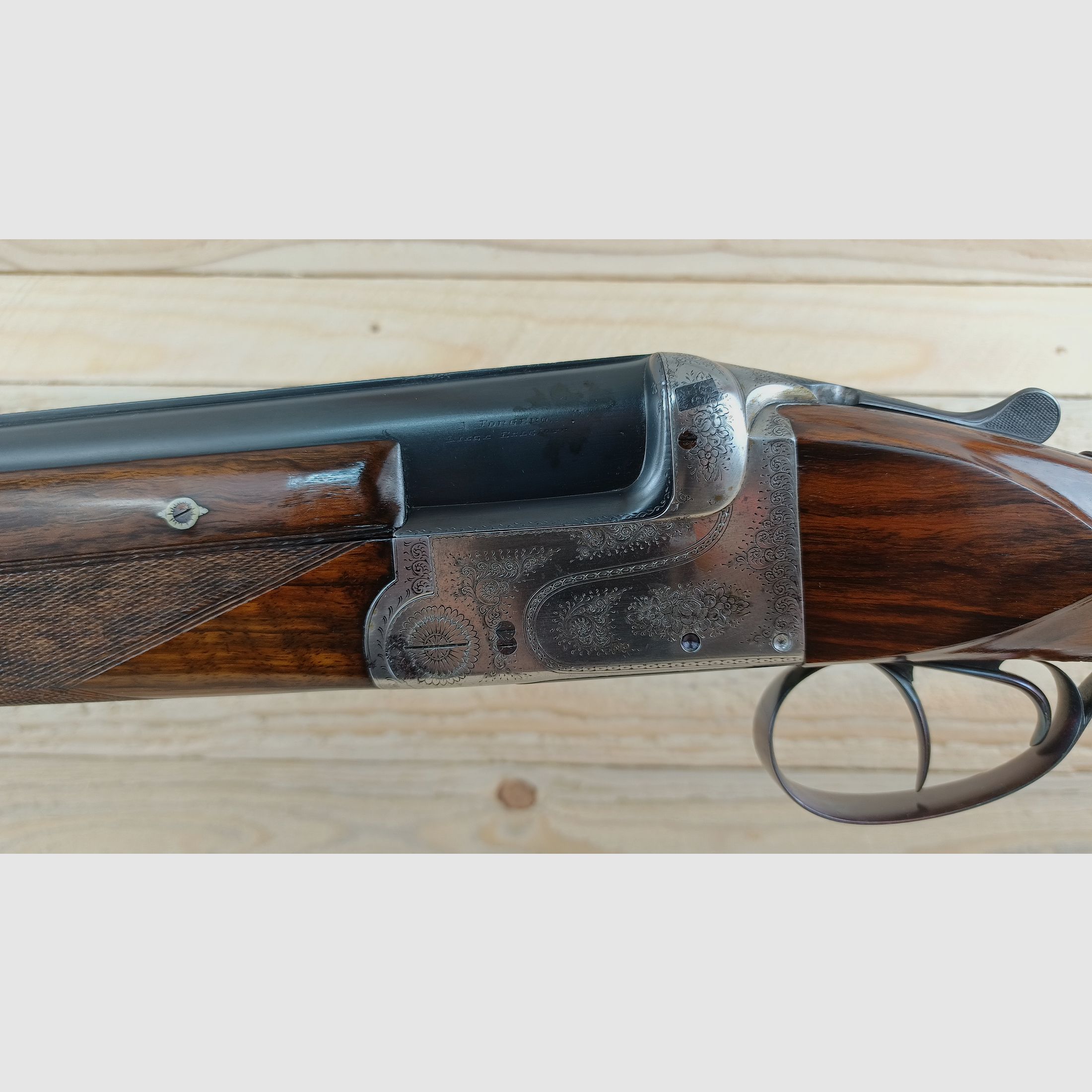 Double-barreled shotgun, Bock shotgun FORGERON, cal. 12/70 *high quality & rare*