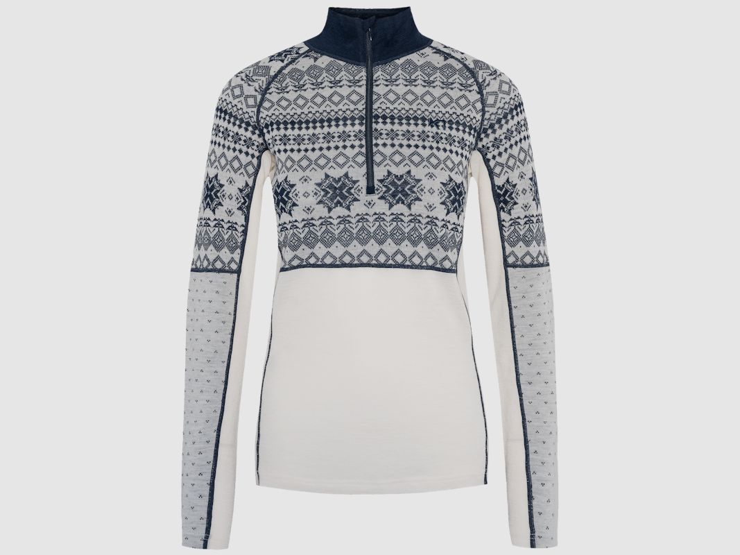 Kari Traa Vilma Sweater Half Zip Natural White S