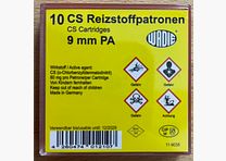 WADIE 11-9035 CS Reizstoffpatronen 9mm P.A. CS für Schreckschusswaffen Pyro