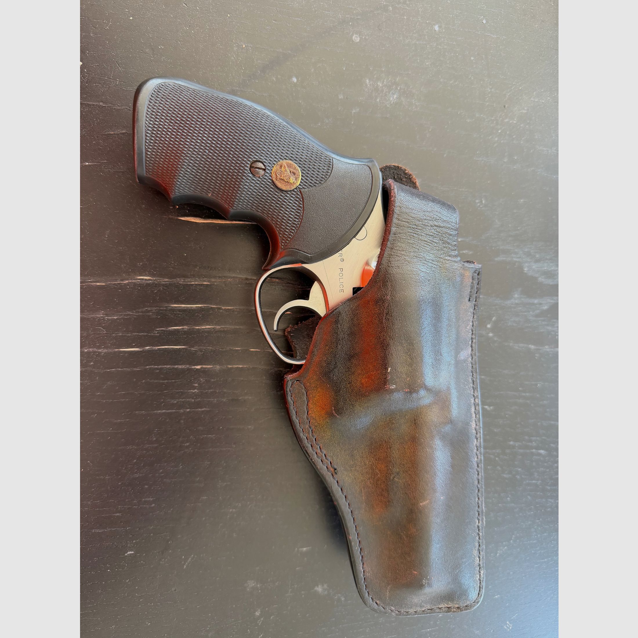 Revolver Ruger Police Service Six – Kal. .357 Magnum – 4” Lauf – inkl. Lederholster