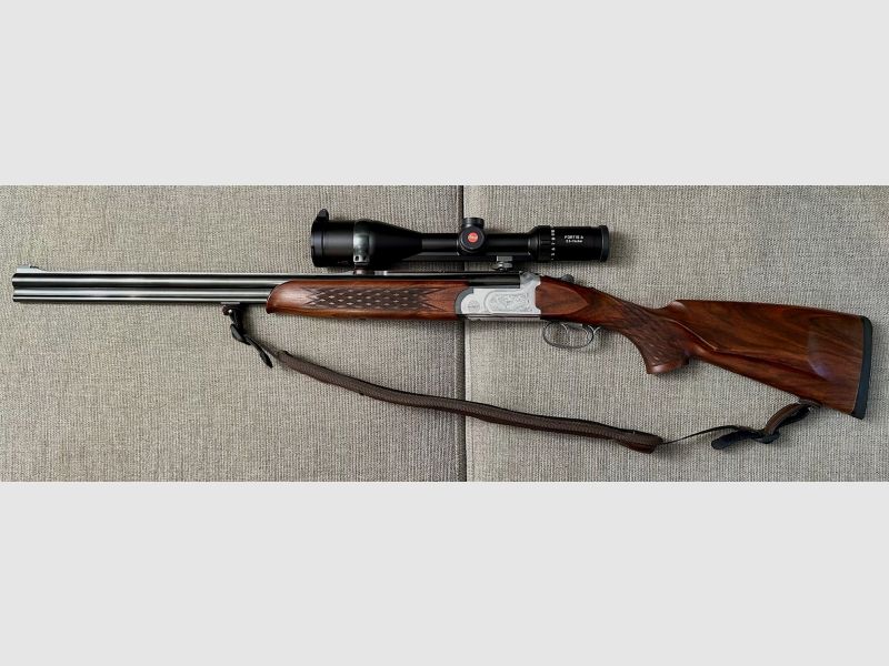 Luxus Bergstutzen Antonio Zoli mit Leica Fortis 6, 7x65 R & .17 Hornet, Top Zustand, inkl. Munition