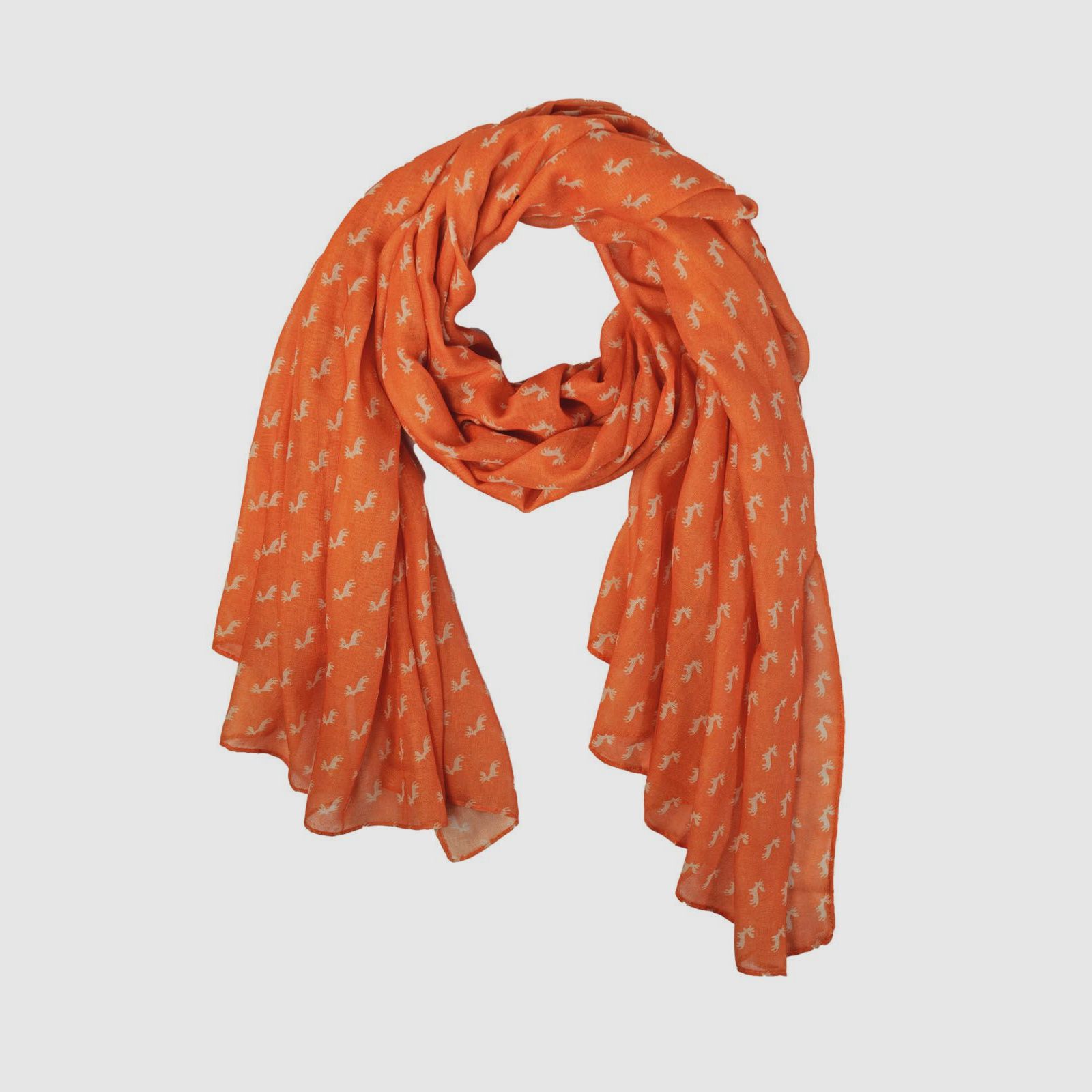 Halstuch Hirschmotiv orange