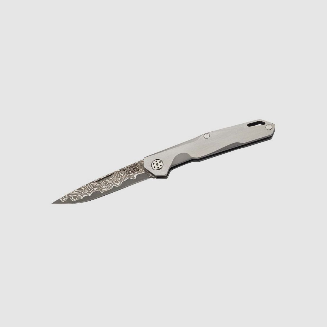 Taschenmesser 67-lg Damast Kern 440C Gentlemen Folder §42a konform legal führen