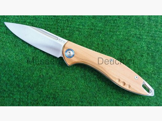 MKM Maniago Knife Makers MKM FARA M390 Messer Stahl Olivenholz Design by Lucas Burnley