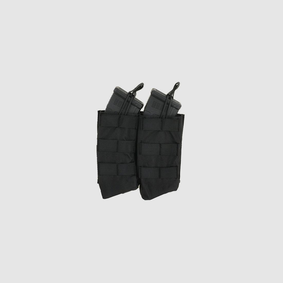 Open Top Double 7.62x39 AK Mag Pouch - Black [8FIELDS]