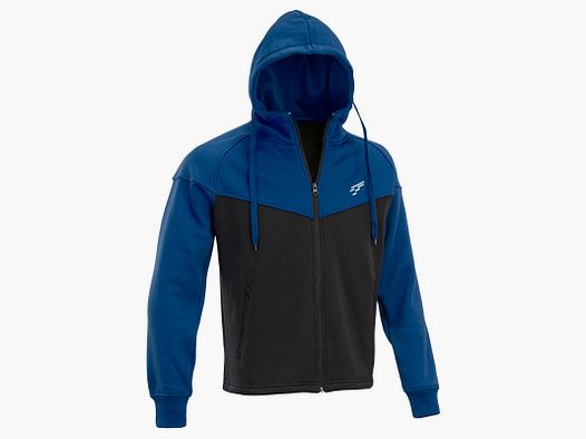 D.FIVE Hoodie met Voorkant Rits Zwart Marineblauw