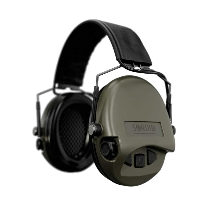 Aktiver Kapselgehörschutz Sordin Supreme MIL AUX - 74308-06-S Green