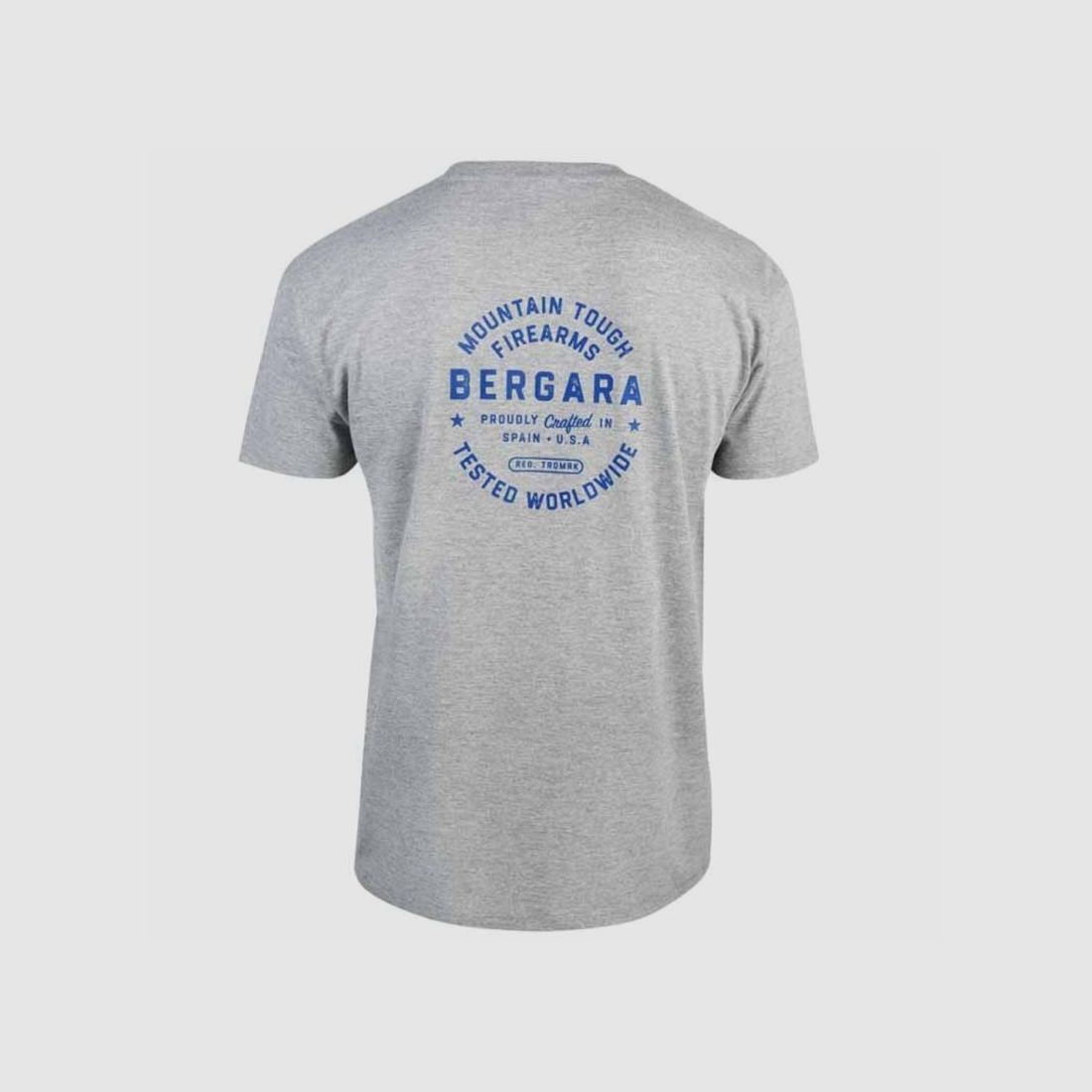 Unisex T-Shirt Bergara Stamp Grau Meliert, Bild 3 von 4