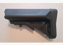 AR-15 / M4 Carbine stock with storage compartment black Mil-Spec