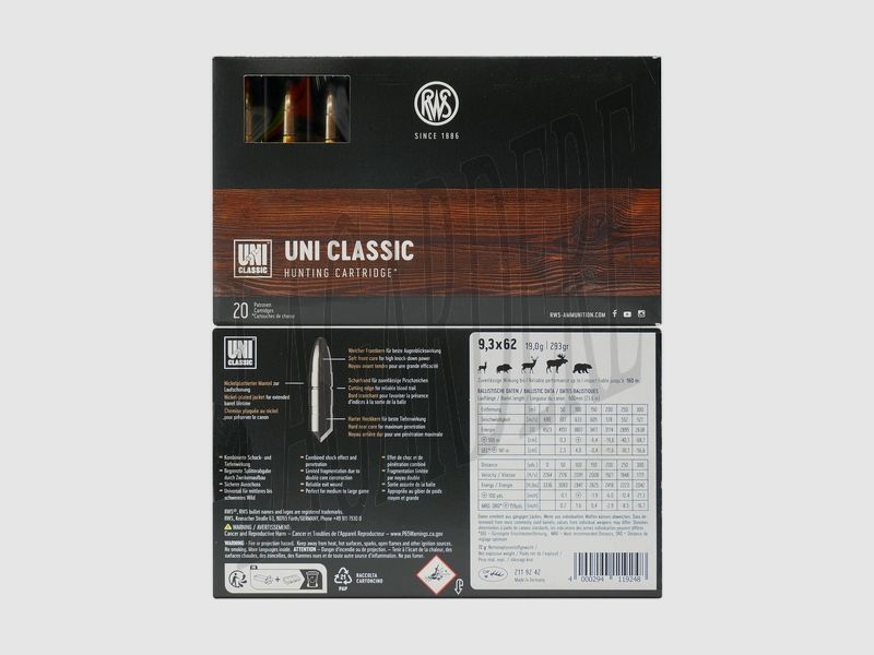 RWS UNI CLASSIC 19,0 G (PATRONKA)