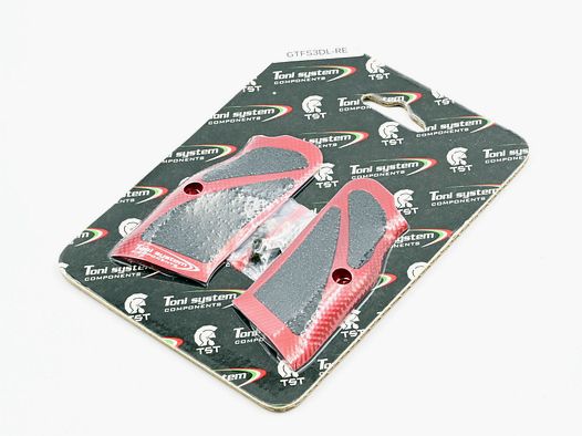 Griffschalen Toni System, Rot GTFS3DL-RE, für Tanfoglio Stock 1-3, X3D long grips – small frame