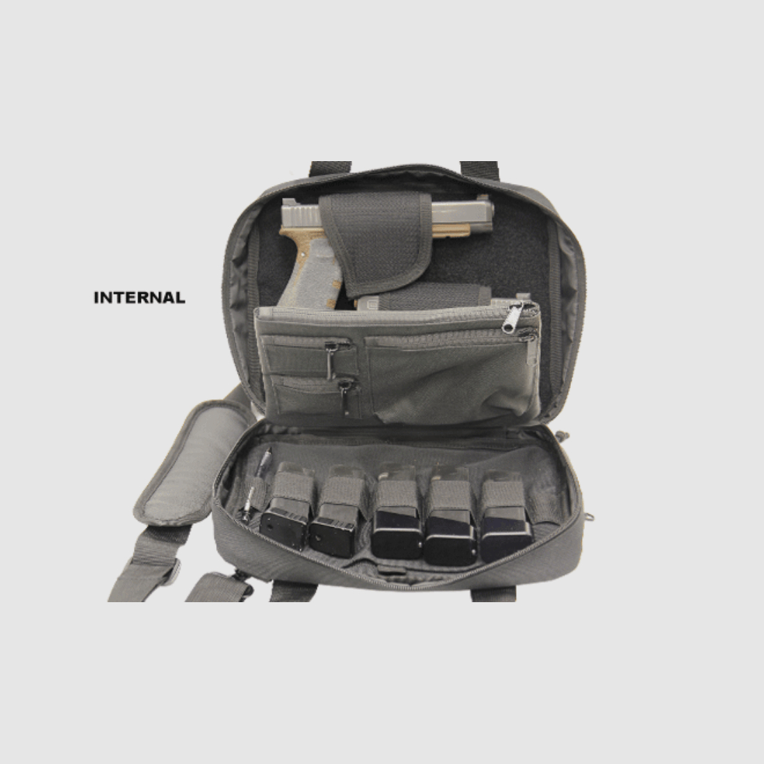 UTG Competition Shooter Double Pistol Case, Black