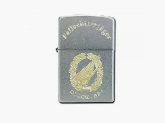 Zippo lighter with engraving Paratrooper luck