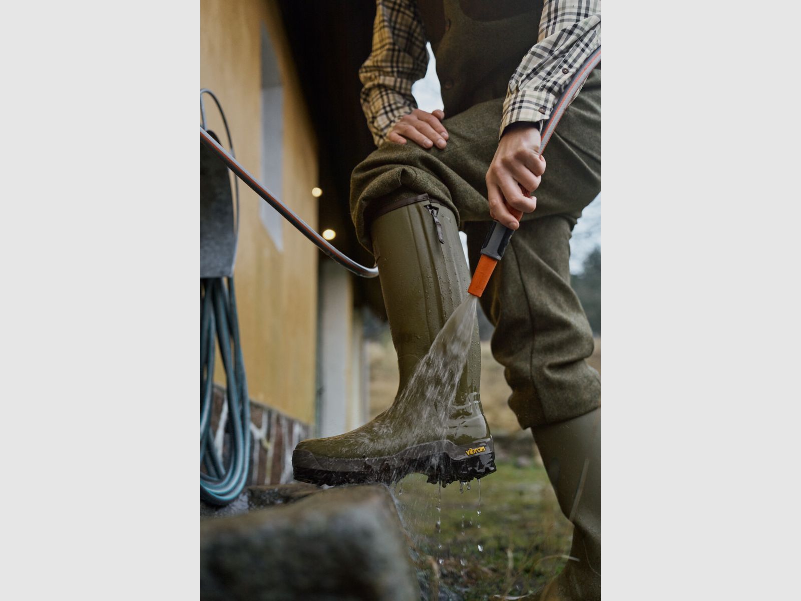 HÄRKILA Forest Zip Gummistiefel Dark olive