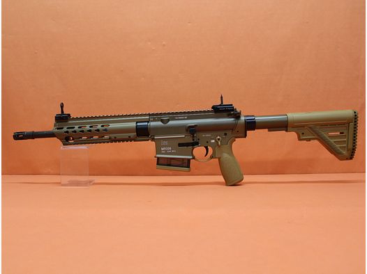 Ha.Büchse .308Win Heckler&Koch/H&K MR308 A3 13" Lauf RAL8000 HKey, Gas-Piston-System HK417/G28