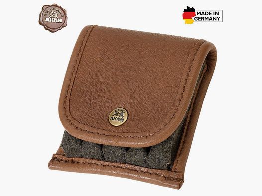 AKAH Patronenetui Elchleder mit Loden