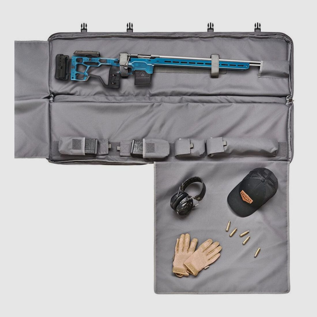 Bergara Tactical Custodia-Mat da Tiro Grigio