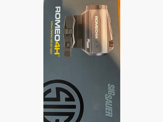 SIGSAUER ROMEO 4H ROTRPUNKT mit ballist. 65 MOA wählbar.   In einer 2 VK Anzeige  3facher Vergrösserer Juliet Micro 