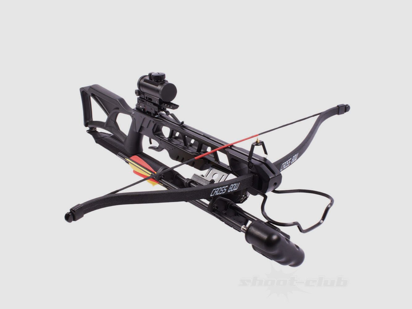 Man Kung Recurve Anaconda 175 lbs Black SET - Quiver, Pijlen, RedDot