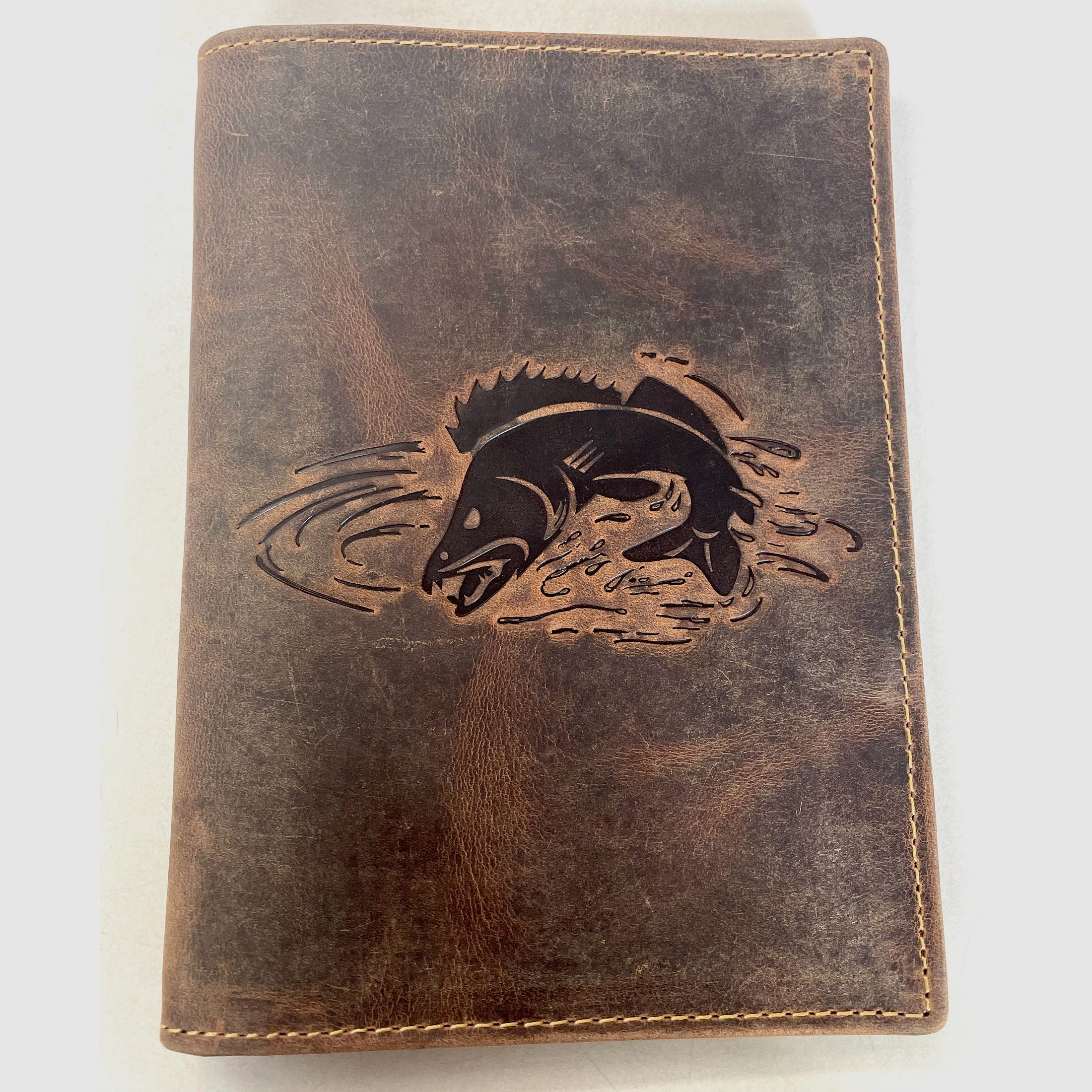 Greenburry 328B-Zander-25 Vintage Ausweismappe 4 tlg. Zander Leder braun