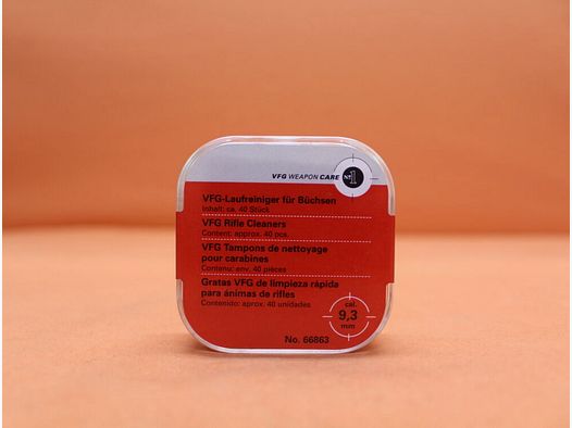 VFG. VFG barrel cleaner 9.3mm (66863) 40 pcs. absorbent special felt