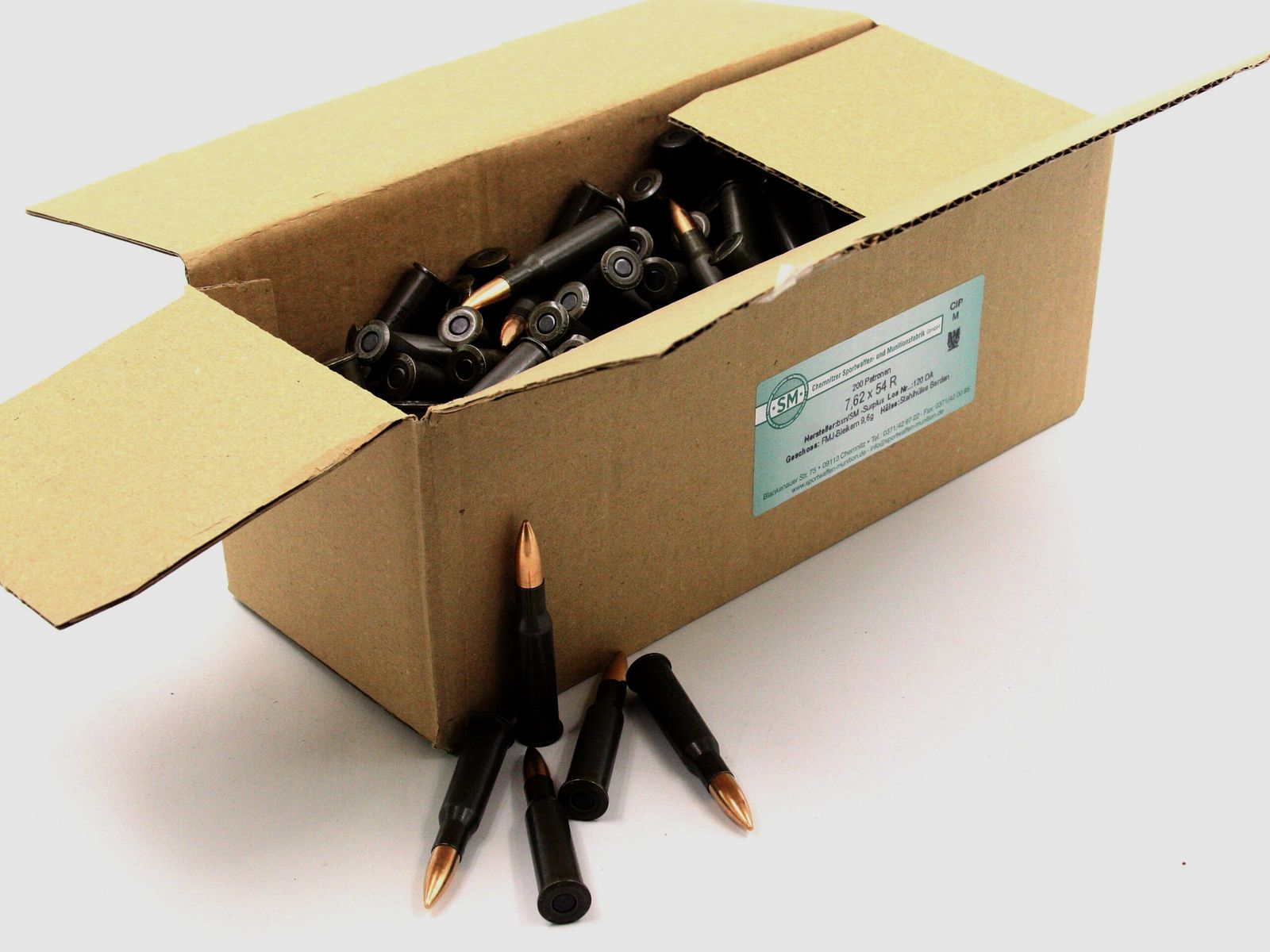 BXN-Surplus Tschechisch SM, 7.62X54R, FMJ-BT, 147 gr., 200 Stk., Bild 2 von 2