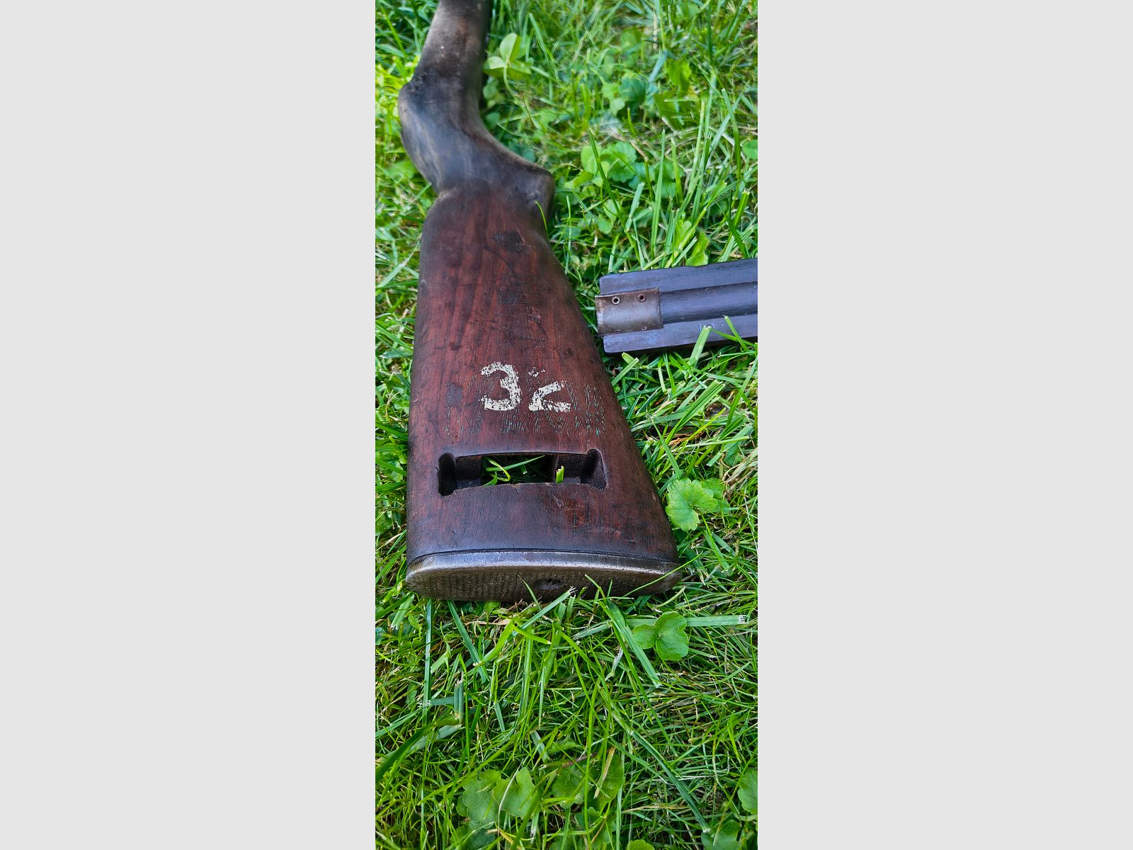 Original M1 Carbine stock, walnut, very good. Wooden stock