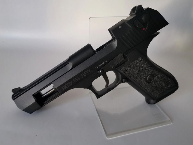 Verkaufe RETAY Big Fifty Black 9mm P.A.K. Signalpistole, Vollmetall-Ausführung 