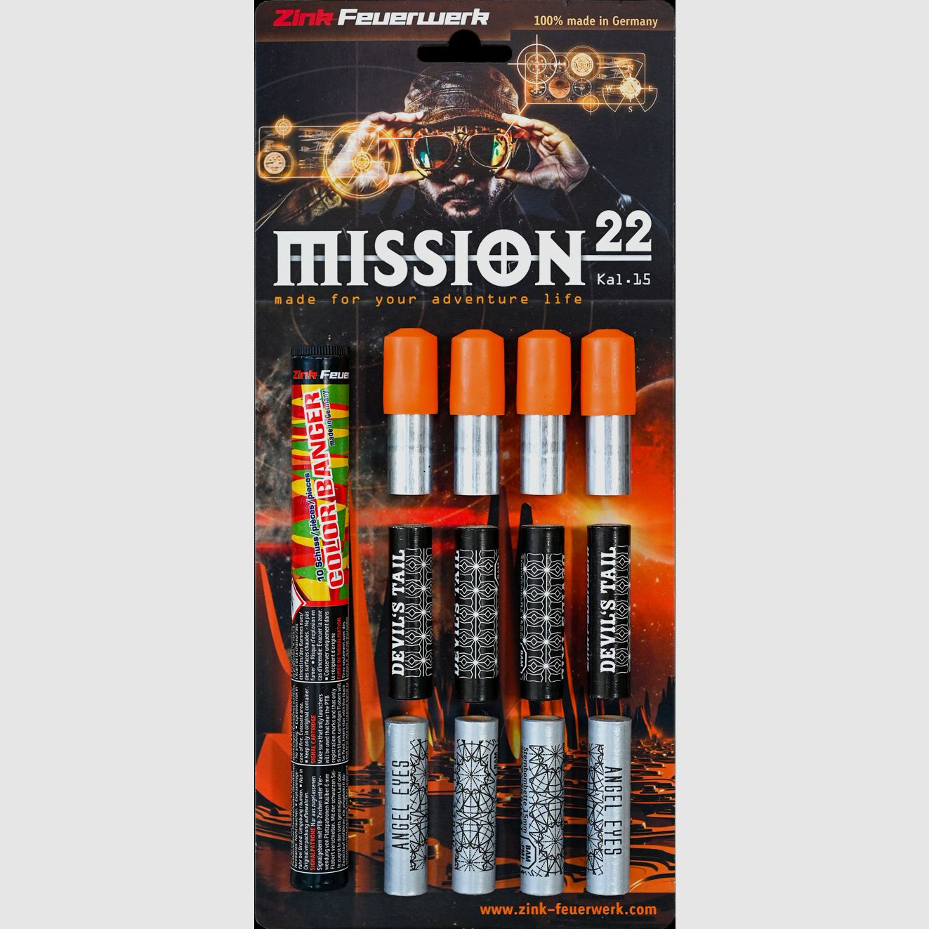 Zink 15mm Mission 22 Sortiment 22 Schuss