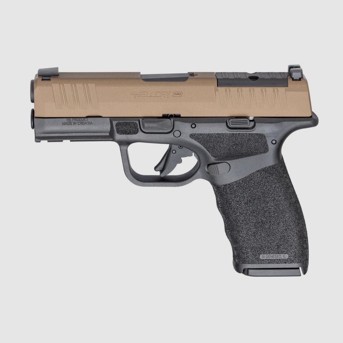 Pistole Springfield Armory Hellcat Pro OSP Burnt Bronze, 9×19, 3.7″ Lauf, Optic Ready, U-Notch, Bild 1 von 3