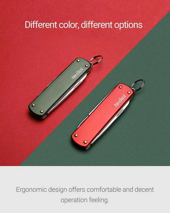 NexTool Mini Pocket Knife NE0143 4-in-1 green, image 27 of 32