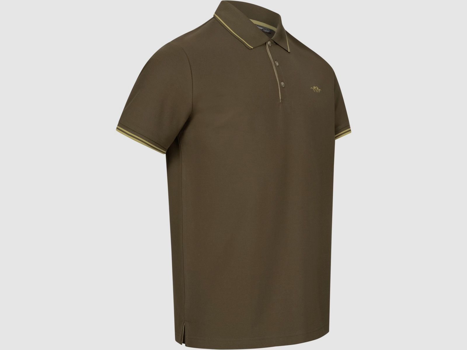 BLASER Polo Shirt da Uomo 22 Marrone Scuro