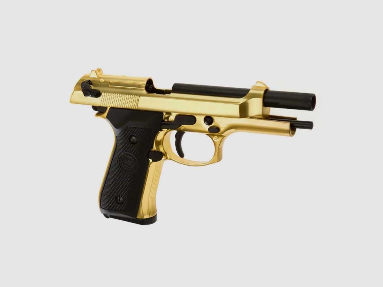 WE M9 Airsoft Pistole GBB VM 6mm BB gold, Bild 2 von 3