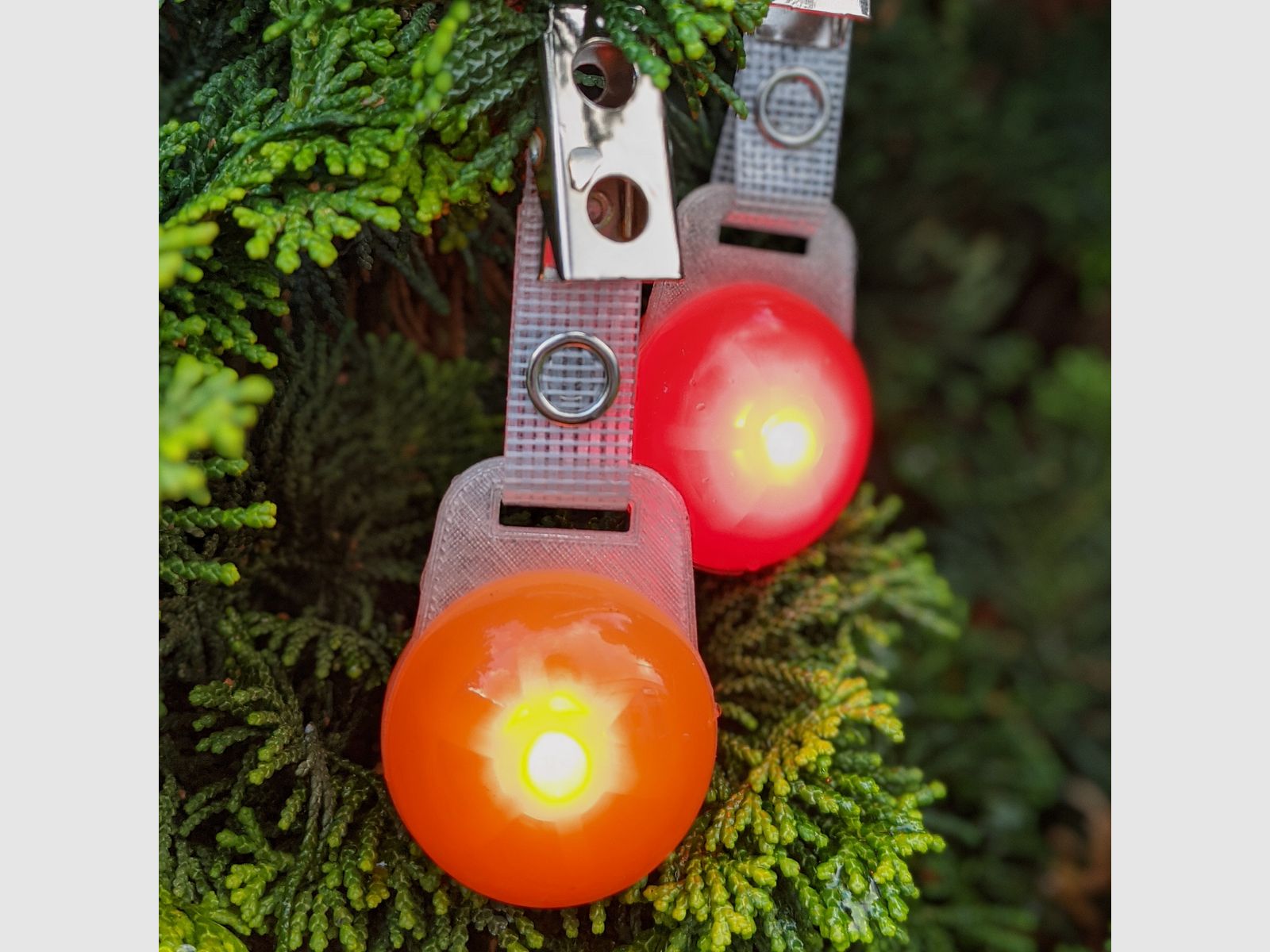Für Nachtjagd: LED Blinklichter "Hänsel & Gretel" zum Markieren - 2er Set