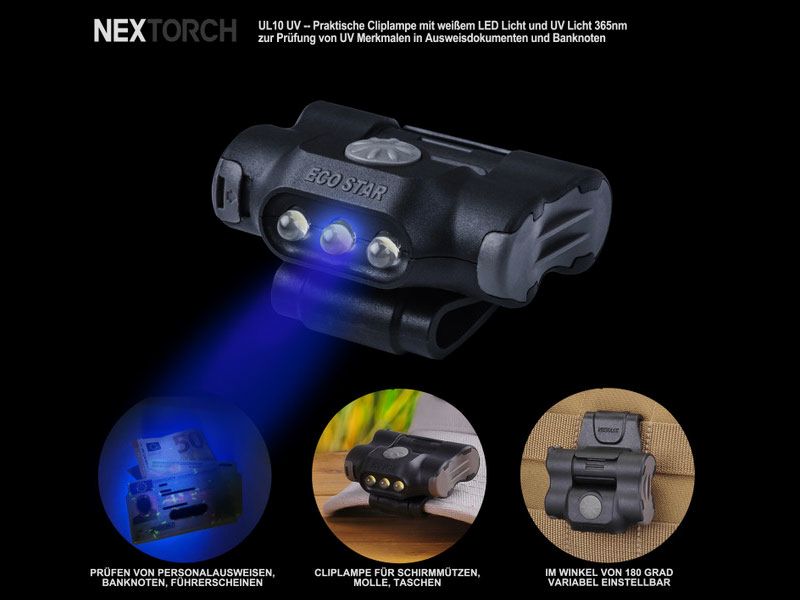 NEXTORCH UL10 UV Clip Light
