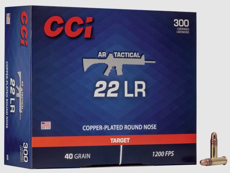 CCI AR Tactical .22 LR 40GR CPRN 300 Patronen