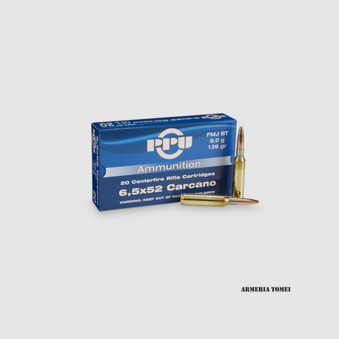 PPU PARTIZAN – 6,5×52 CARCANO FMJ BT 139gr | 9,0g