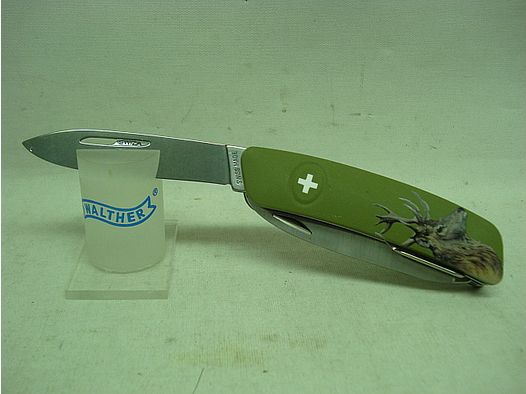 Coltello SWIZA, motivo cervo - 440, bloccaggio di sicurezza,