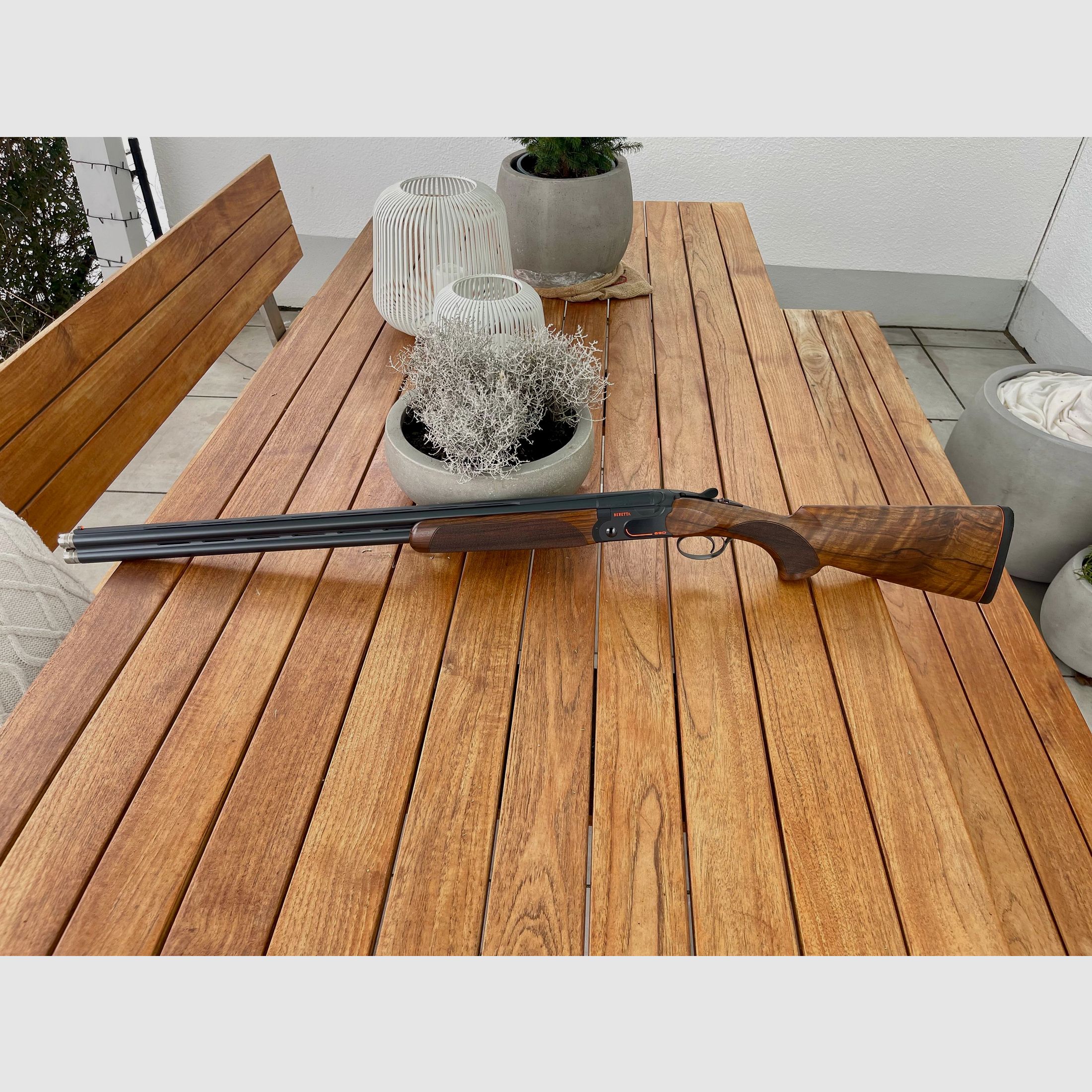 Beretta BDF 690 Competition Black Trap AS 12/70 LL:76cm Bockdoppelflinte Flinte