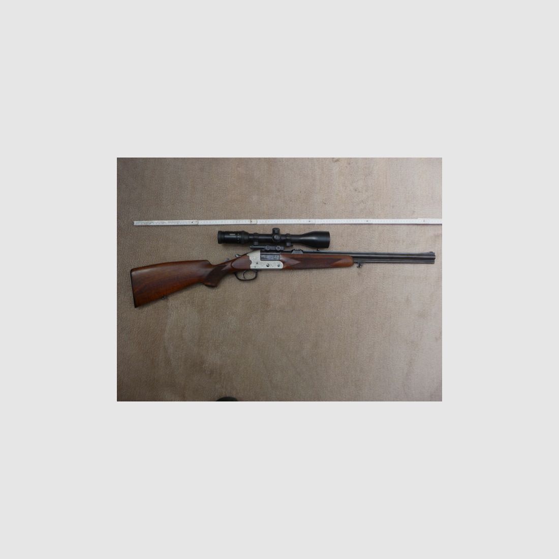 Heym Bockbüchsflinte 22 SZ, .243 Winchester i 20/76, ZF Meopta 3-12x50, Absehen 4 Leuchtpunkt