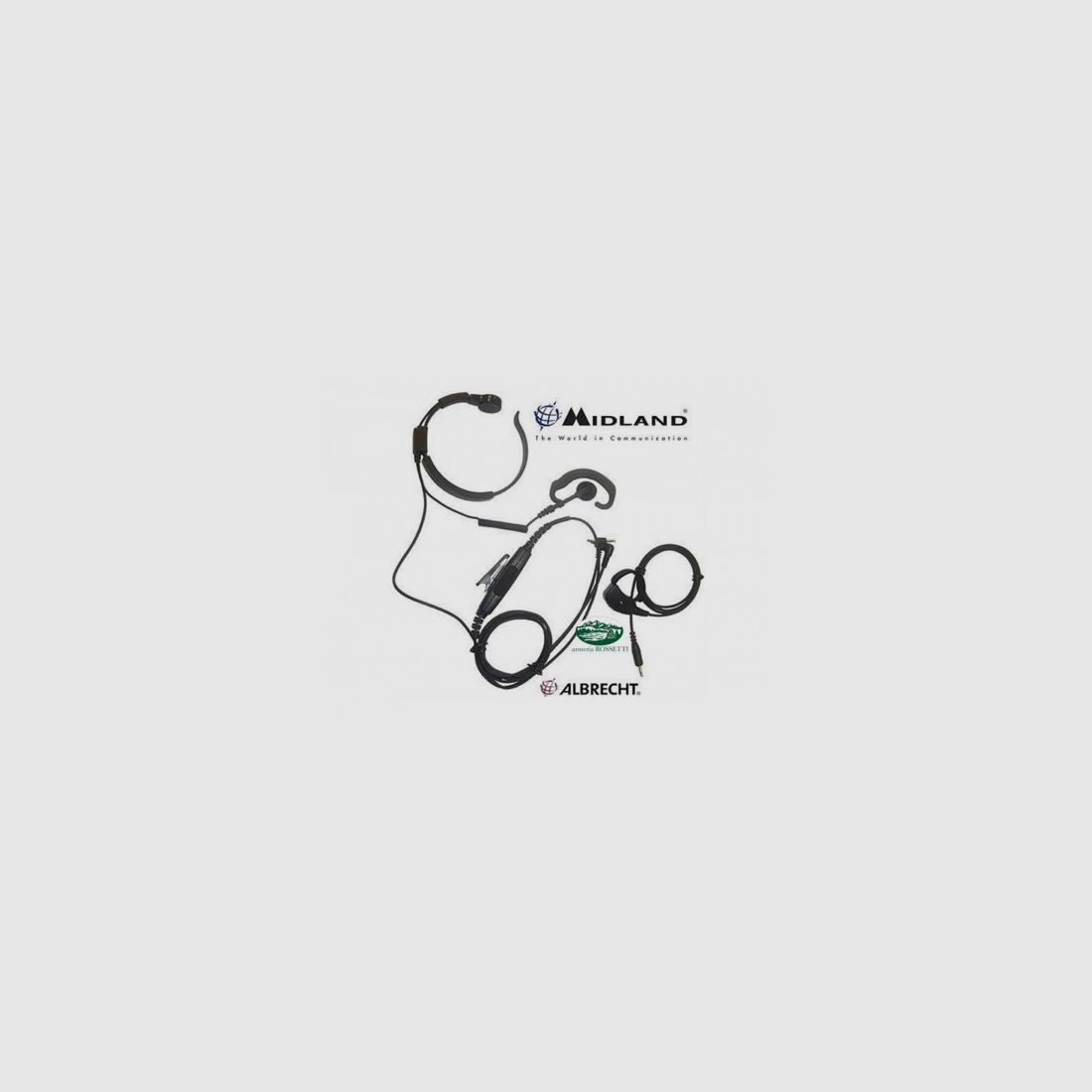 ALBRECHT Laringofono 2 Pin mit PTT