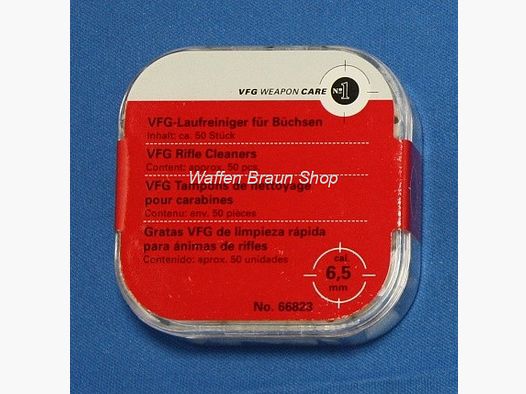 VFG Laufreiniger für Büchsen, No. 66823, cal. 6,5mm, 50 Stück