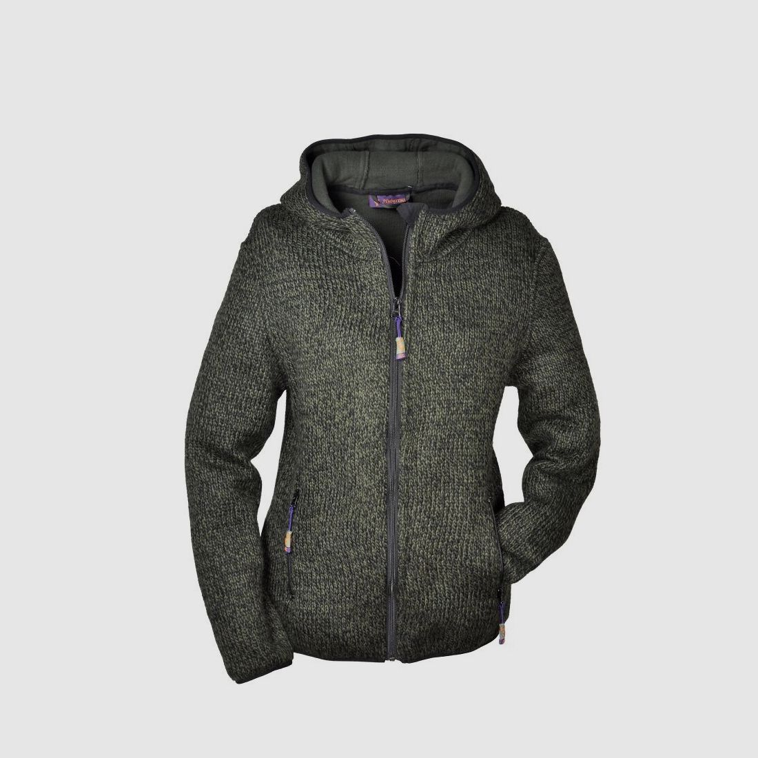 Hubertus Damen Strickjacke mit Kapuze
