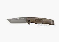 BWK 4 Nóż kieszonkowy Blue Wood Knife 440C Stal w zestawie ze skórzanym pokrowcem