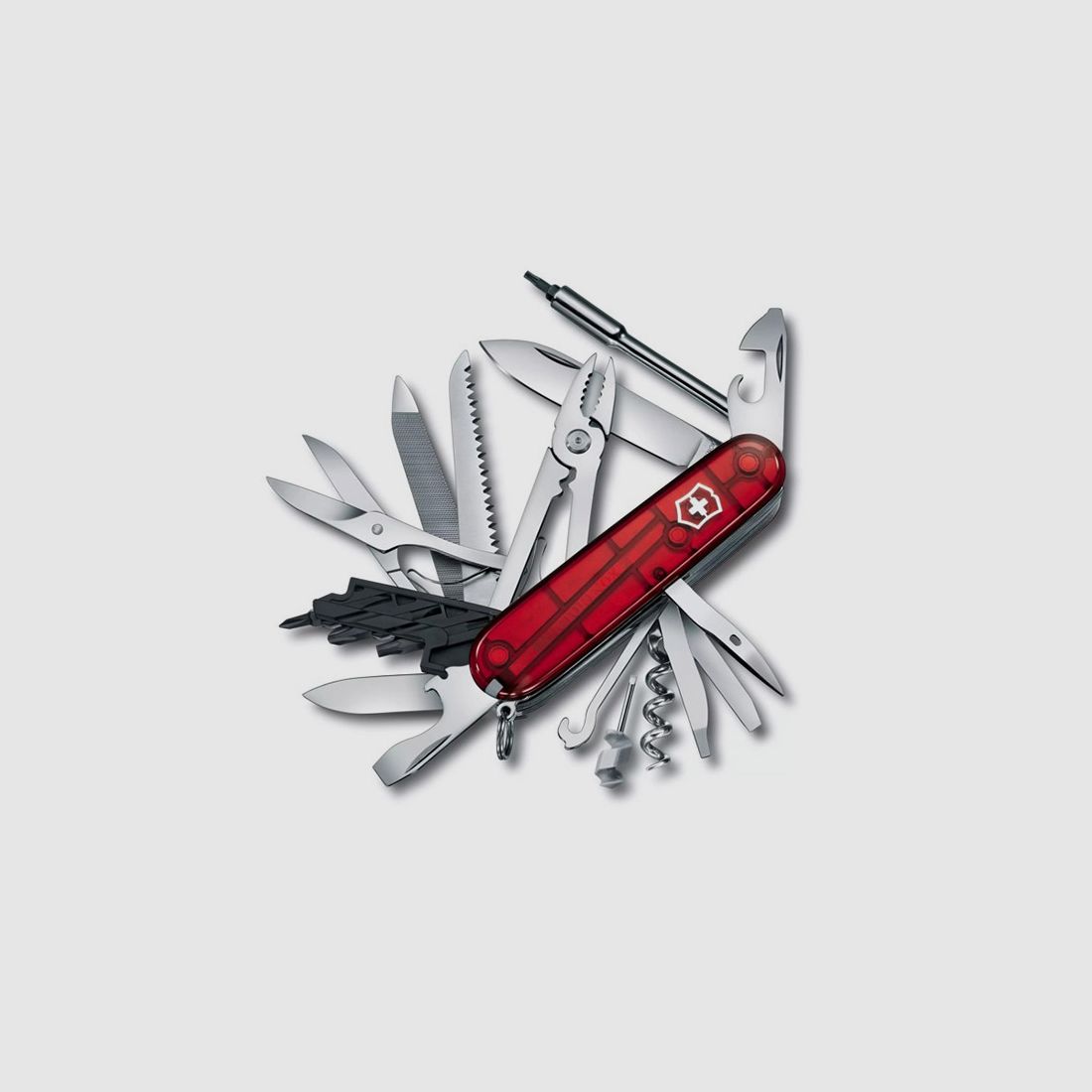 Multitools Victorinox Schweizer Taschemesser Cyber Tool L LĂ¤nge 9,1 cm rot 39 Funktionen (P18)